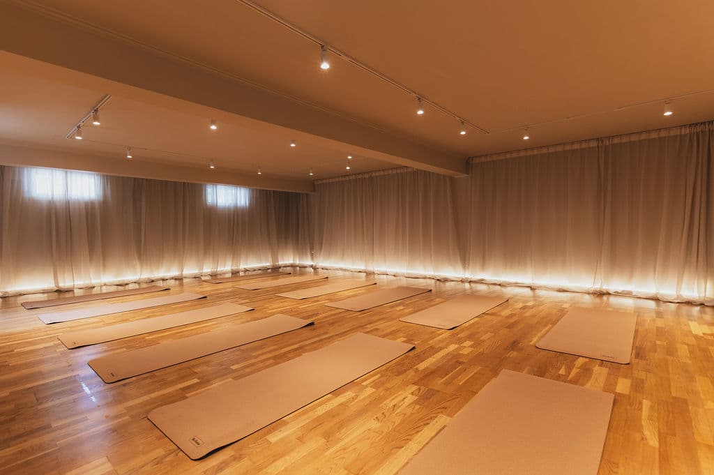 The Studio — yoga mats laid out